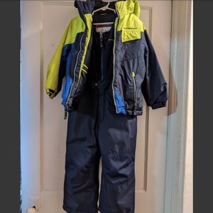 2 pc snowsuit and winter jacket